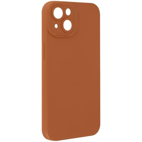 Skal till iPhone 14 Silikon Matt Kameraskydd Ljusbrun
