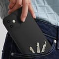 Miniatyrbild 3 av 4: Skal till iPhone 12 - AVIZAR - Matt silikon - Kameraskydd - Svart