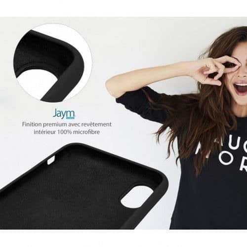 Fodral till Samsung Galaxy S23 FE Premium Silikon Microfiber Jaym Svart