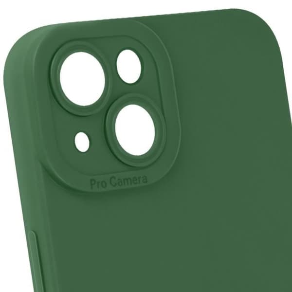 Skal till iPhone 14 - AVIZAR - Matt silikon - Förstärkt kameraskydd - Grön