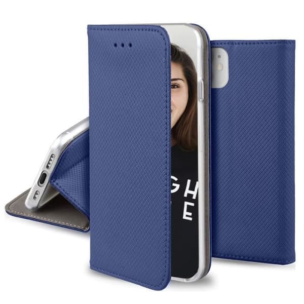 Foliofodral till Apple iPhone 12 Mini Magnetisk Stativ Funktion Jaym Blå