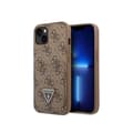 Miniatyrbild 2 av 3: Fodral för Apple iPhone 14 PU 4G korthållare Guess Brown