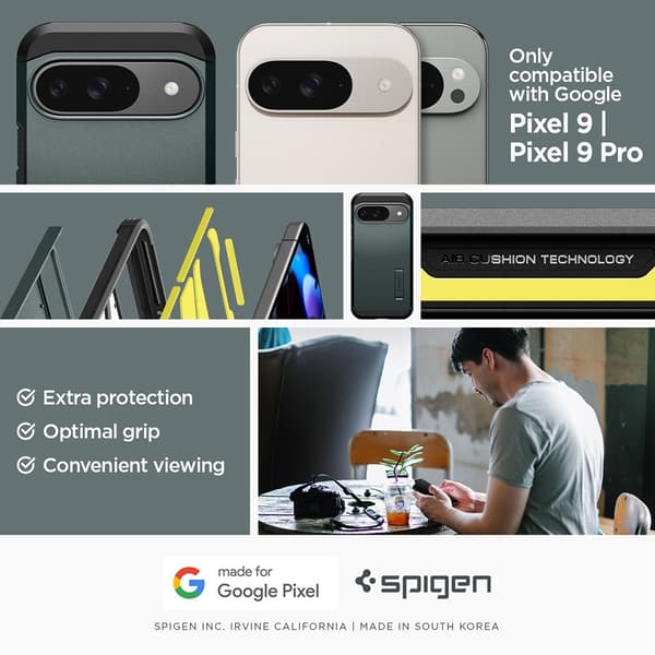 Spigen Google Pixel 9/Pixel 9 Pro Cover Tough Armor Abyss Green