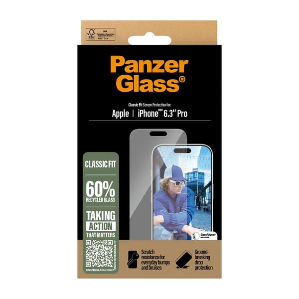 PanzerGlass iPhone 16 Pro Näytönsuoja Classic Fit EasyAligner