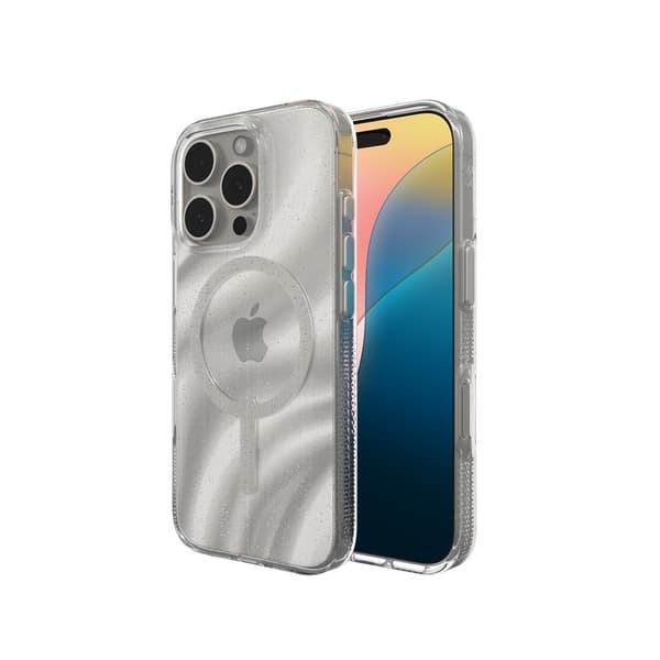 ZAGG iPhone 16 Pro Max Cover Milan Snap Swirl Glitter