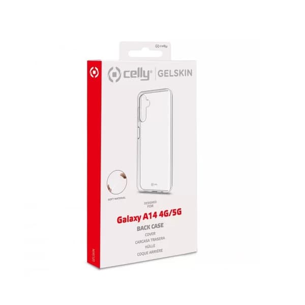 Celly Gelskin TPU-fodral Transparent till Samsung Galaxy A14 4G eller 5G