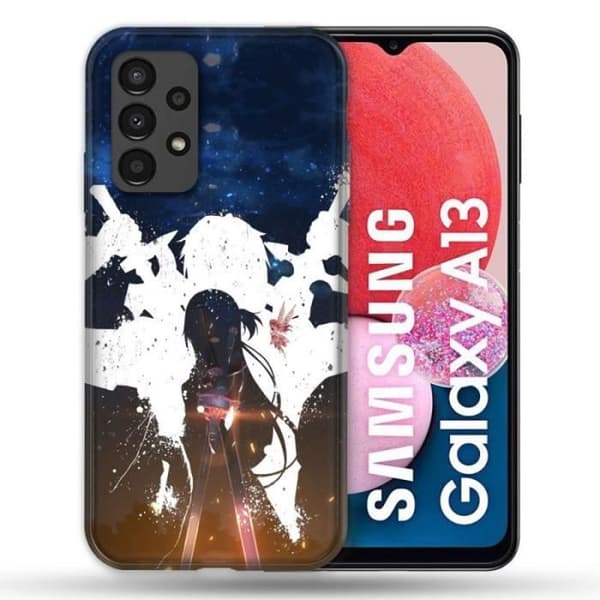 Fodral till Samsung Galaxy A13 4G Manga SAO sword Art Online Asuna en storlek