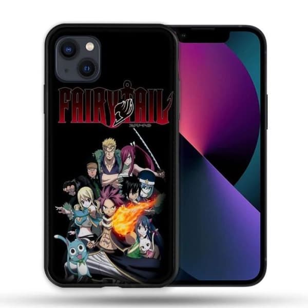 Fodral till Iphone 14 Pro Plus (6.7) Manga Fairy Tail Logo Team en storlek