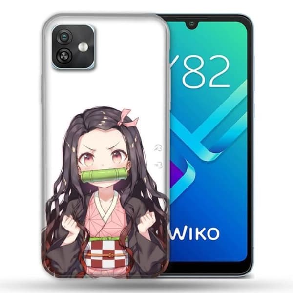 Fodral till Wiko Y82 Manga Demon Slayer Nezuko en storlek
