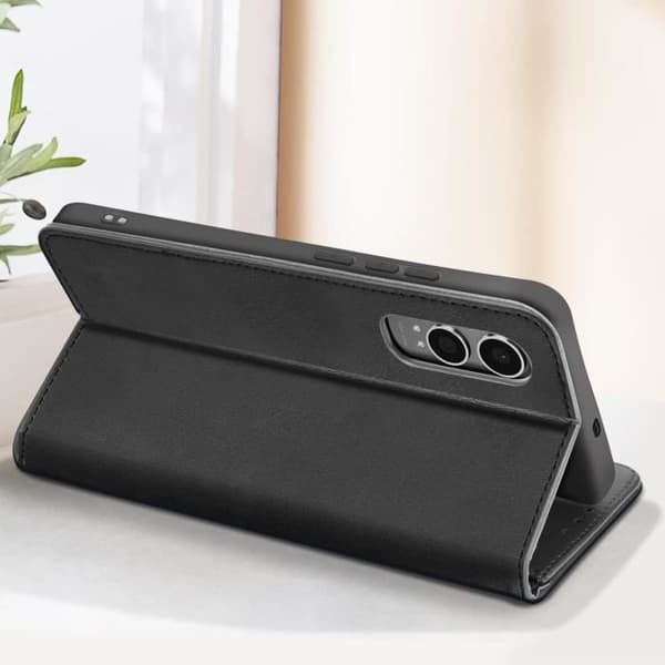 Fodral för OnePlus Nord CE4 Lite Flip Wallet Support Video Black