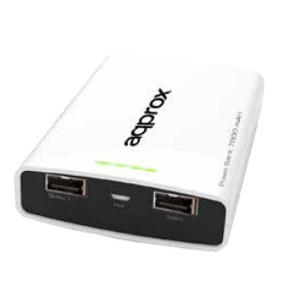 Powerbank approx! APPPB78EVW Hvit Sort, Hvit