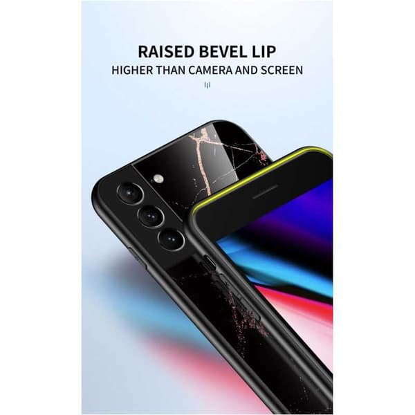 Samsung S21 Plus Marmorskal 9H Härdat Glas Baksida Glassback® V2