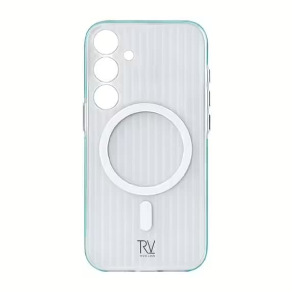 Samsung Galaxy S24 Plus Mobilskal Korrugerad med Magnet Rvelon - Blå