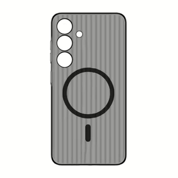 Samsung S24 Plus Mobilskal Korrugerad Anti-Halk - Svart