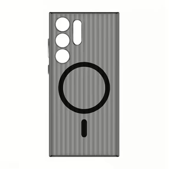 Samsung S24 Ultra Mobilskal Korrugerad Anti-Halk - Svart