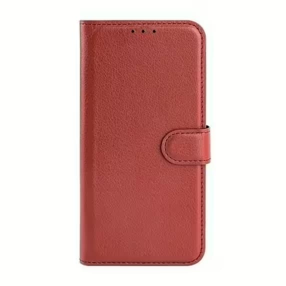 Samsung Galaxy S24 Ultra Plånboksfodral med Stativ - Brun