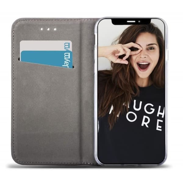 JAYM Folio Fodral till Samsung Galaxy Xcover 5 - Svart - Magnetisk stativfunktion