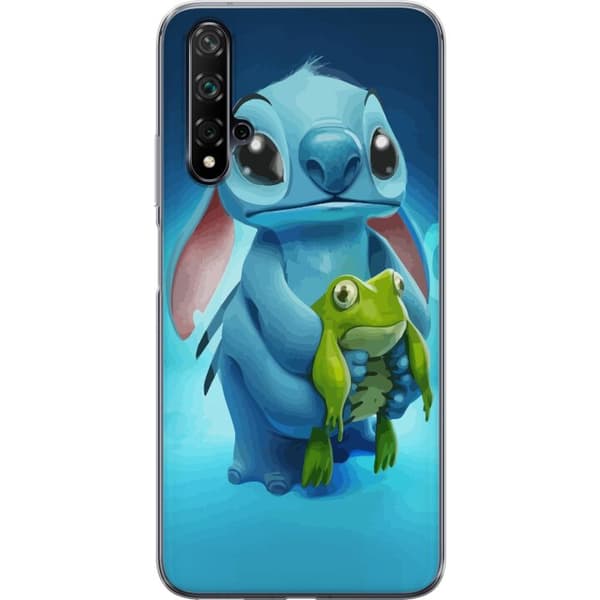 Huawei nova 5T Läpinäkyvä kuori Stitch ja sammakko
