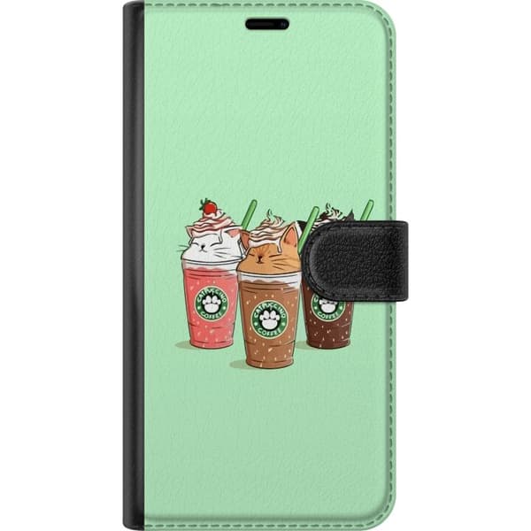 Motorola Moto E13 Lompakkokotelo Catpuccino