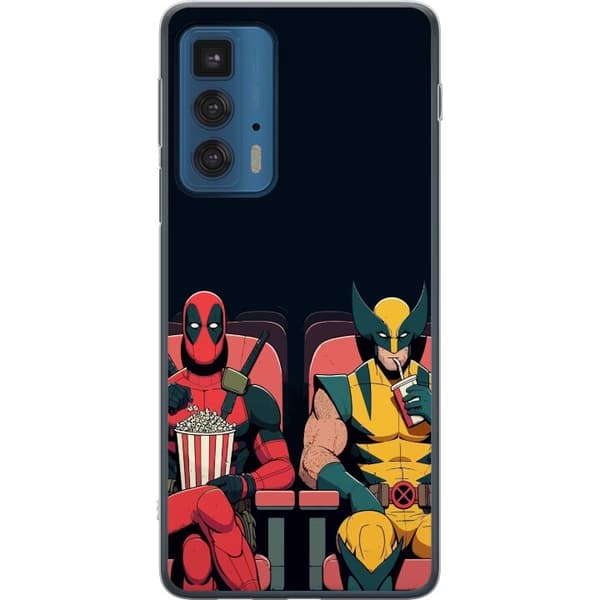 Motorola Edge 20 Pro Läpinäkyvä kuori Deadpool & Wolverine