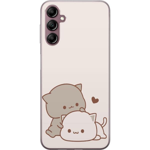 Samsung Galaxy A14 5G Läpinäkyvä kuori Kawaii Söpö Kissat