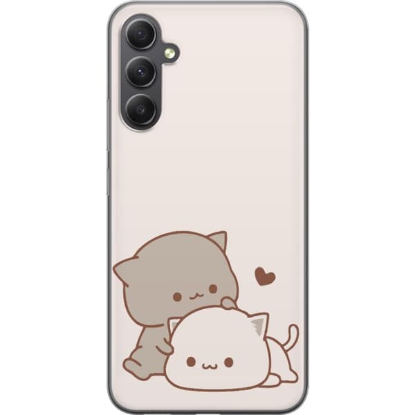 Samsung Galaxy A15 5G Gennemsigtig cover Kawaii Søde Katte
