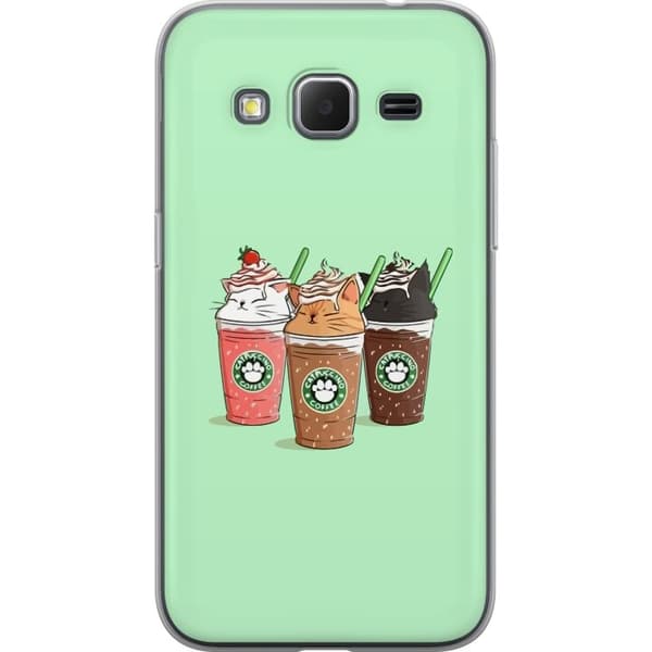 Samsung Galaxy Core Prime Gennemsigtig cover Catpuccino