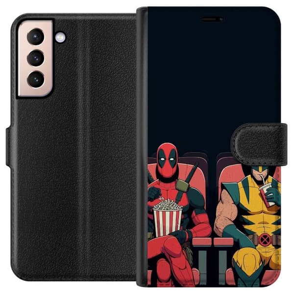 Samsung Galaxy S21 Plånboksfodral Deadpool & Wolverine