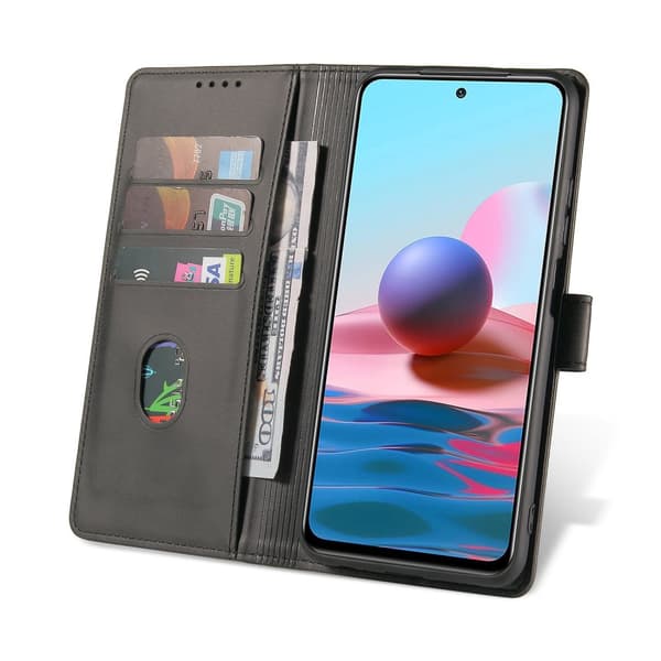 INF Käännettävä nahkainen puhelinkotelo Xiaomi- ja Redmi-puhelimille korttipaikoilla Redmi 9/POCO M2