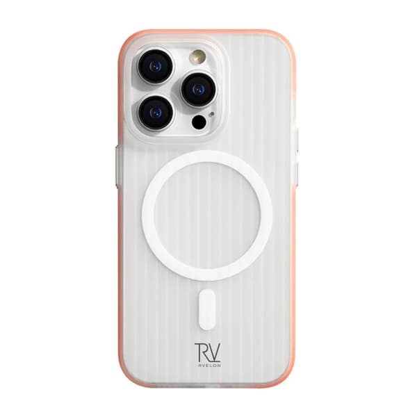 iPhone 12 Pro Max Mobilskal Korrugerad med Magsafe Rvelon - Orange