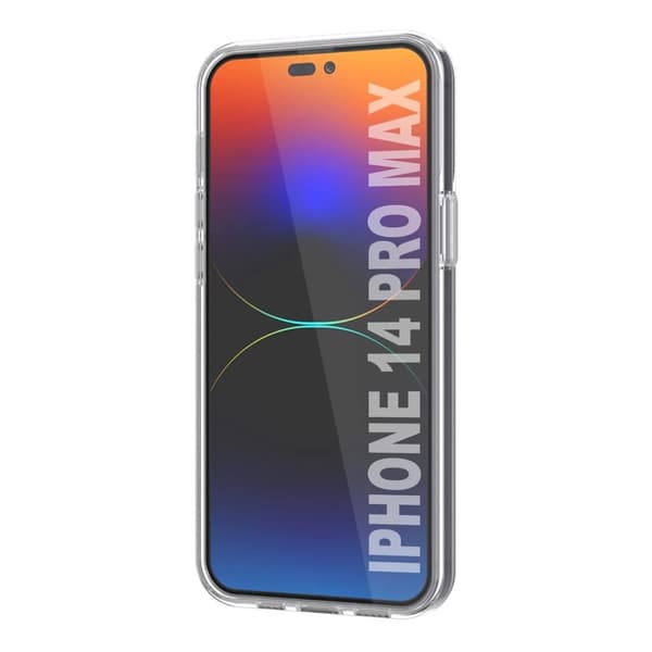 iPhone 14 Pro Max Mobilskal med Korthållare TPU - Transparent
