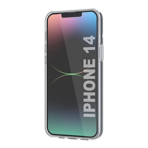 iPhone 14 Mobilskal med Korthållare TPU - Transparent