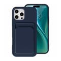 Miniatyrbillede 1 af 4: iPhone 16 Pro Max Mobilskal Silikon med Korthållare - Blå