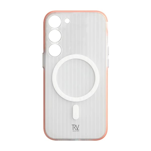 Samsung Galaxy S23 Mobilskal Korrugerad med Magnet Rvelon - Orange