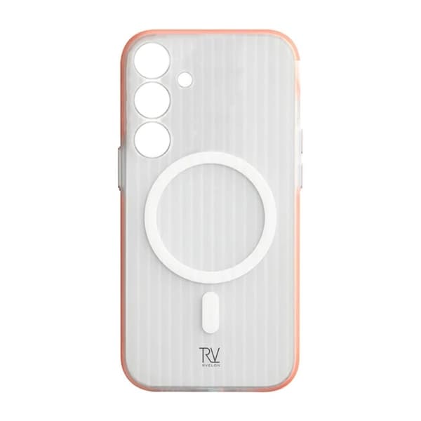Samsung Galaxy S24 Plus Mobilskal Korrugerad med Magnet Rvelon - Orange