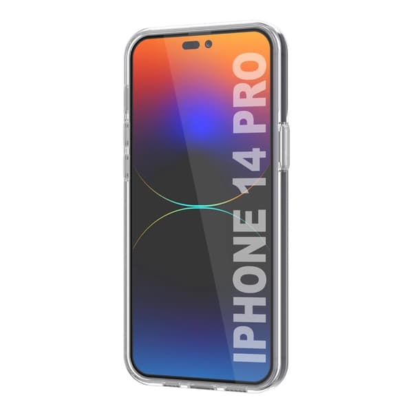 iPhone 14 Pro Mobilskal med Korthållare TPU - Transparent
