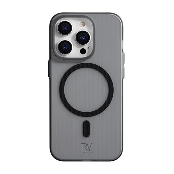 iPhone 12/12 Pro Mobilskal Korrugerad med Magsafe Rvelon - Grå