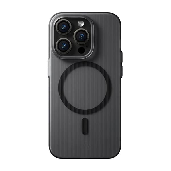 iPhone 14 Pro Max Mobilskal Korrugerad med Magsafe Rvelon - Svart