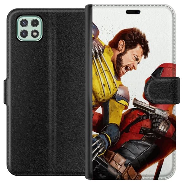 Samsung Galaxy A22 5G Lompakkokotelo Deadpool & Wolverine