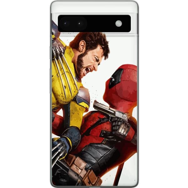 Google Pixel 6a Genomskinligt Skal Deadpool & Wolverine
