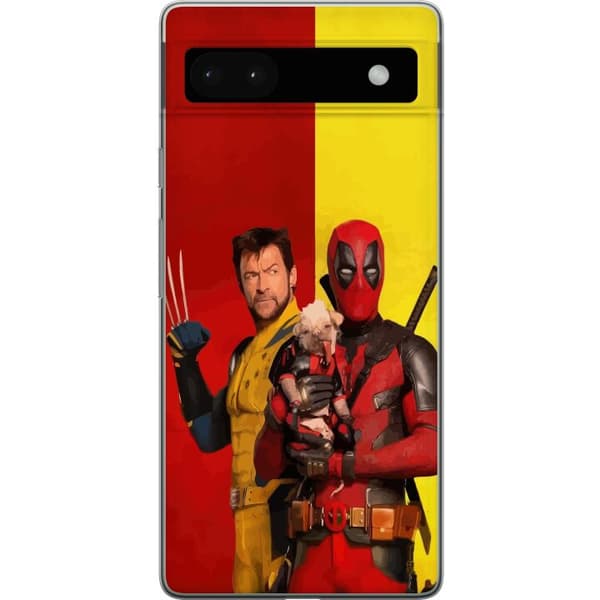 Google Pixel 6a Genomskinligt Skal Deadpool & Wolverine