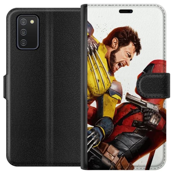 Samsung Galaxy A02s Lompakkokotelo Deadpool & Wolverine