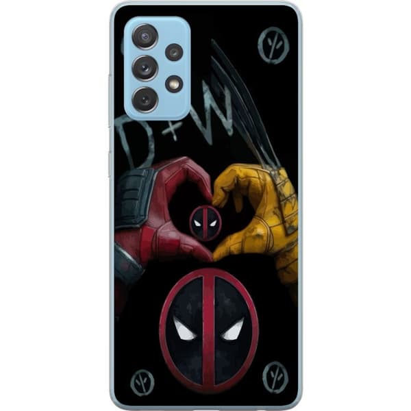 Samsung Galaxy A52 5G Läpinäkyvä kuori Deadpool & Wolverine Rakkaus