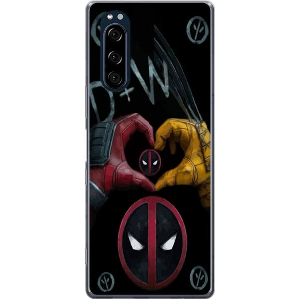 Sony Xperia 5 Läpinäkyvä kuori Deadpool & Wolverine Rakkaus