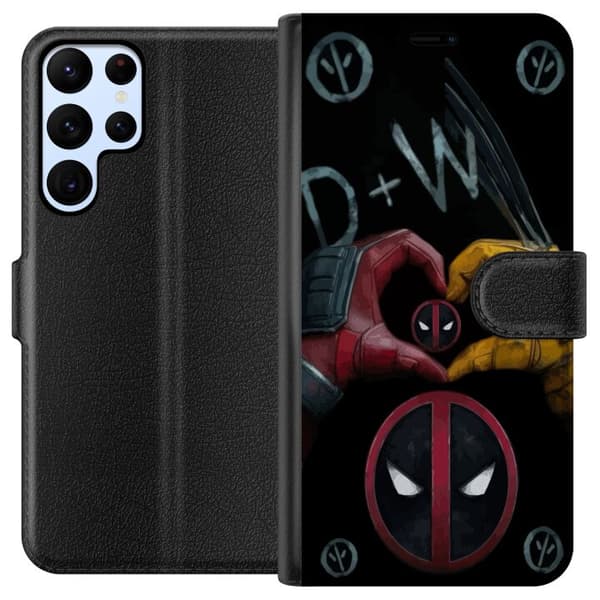 Samsung Galaxy S24 Ultra Tegnebogsetui Deadpool & Wolverine Kærlighed