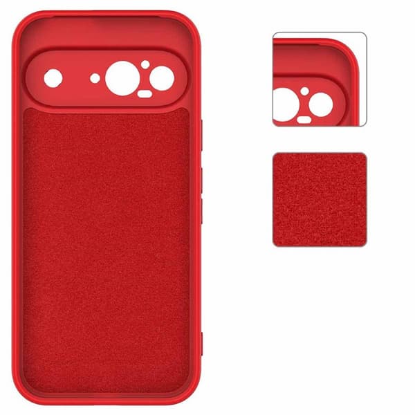 Liquid silikone cover Google Pixel 9 - China Red
