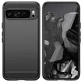 Miniatyrbillede 3 af 3: Børstet silikone cover Google Pixel 9 Pro XL - Sort