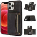 Pikkukuva 1 / 4: INF Ylellinen PU-nahkakotelo iPhone 15 -sarjalle, korttiteline, taitettava jalusta iPhone 15 Pro Max