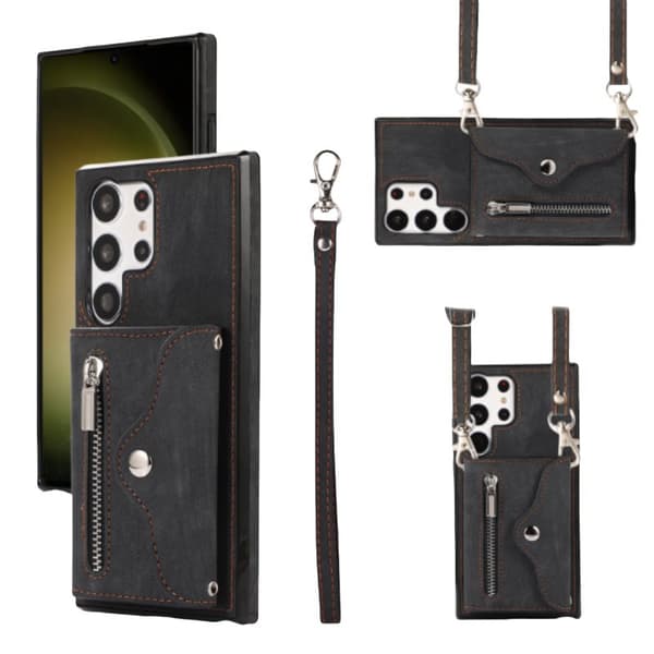INF Samsung Läderfodral med Handledsrem och Kortfack Samsung S21 Plus