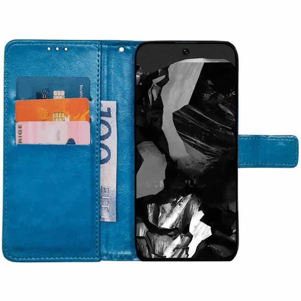 Wallet cover 3-kort Google Pixel 9 Pro XL - Lyseblå